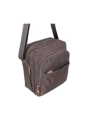 Чоловіча текстильна сумка XL7337GREY сіра No Brand (370848161)