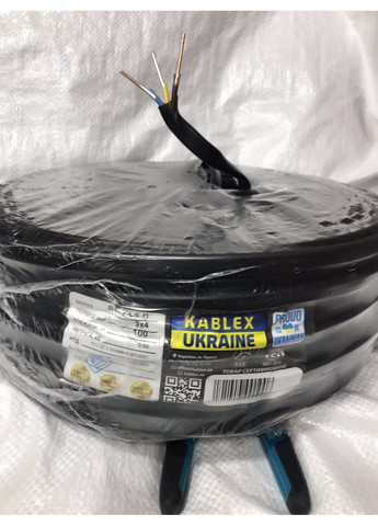 Кабель силовой моножил ВВГ нг 3х4 Одесса Каблекс (кратно 5м) ПОВНОМЕРНЫЙ Каблекс Україна (362603923)