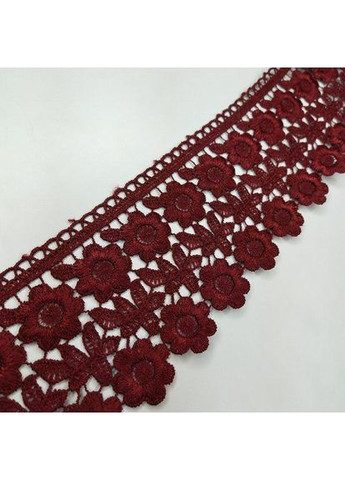 Мереживо макраме 7.5 см (20 м) Колір - Бордовий (25-F1375E1-2) Plus-plus (352742947)