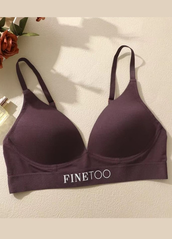 Фіолетовий бралетт жіночий формований бавовняний бюстгальтер perfect comfort (1857-80-01) Finetoo без кісточок