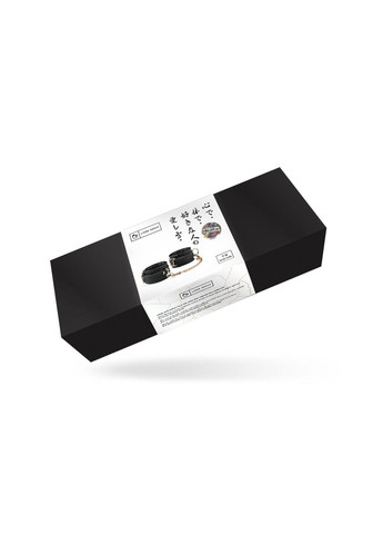 Наручники з ланцюжком Black Organosilicon Wrist Cuff, екошкіра Liebe Seele (335392156)