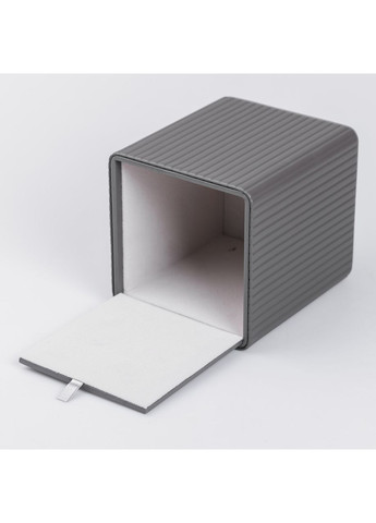 Салфетница из эко кожи квадратная 13х13х14.7 см органайзер для салфеток на стол, Серый Yiwu (360456713)