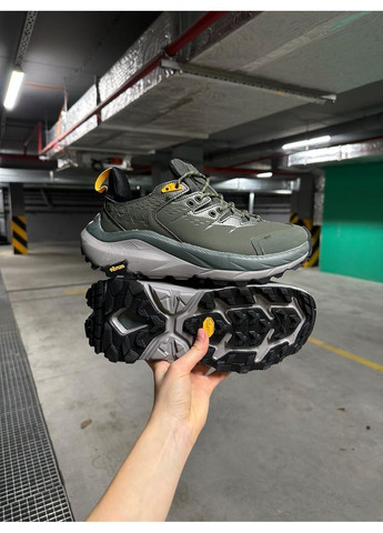 Оливковые демисезонные кроссовки мужские hoka olive No Brand One M Kaha 2 Low GTX Sneaker