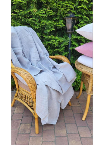 Покривало Сірий, Піке Вафелька 160*220 No Brand (363194819)