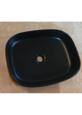 Раковина накладная Premium BEVEL-0103 BLACK 510х370х120mm (MP6520) Mixxus (332054368)