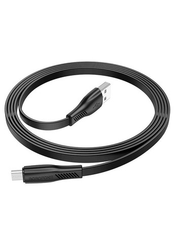 Кабель для зарядки MicroUSB Android BX85 |1м| Чорний Borofone (337350462)
