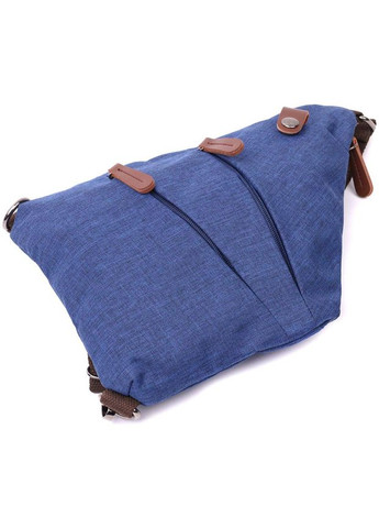 Сумка чоловіча через плече із текстилю слінг Синій Vintage (317365289)