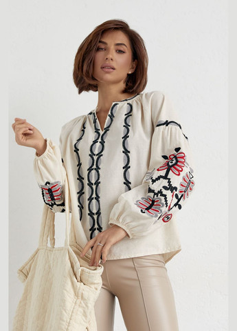 Жіноча вишиванка Квита кремова ESQ 4702 (303899152)