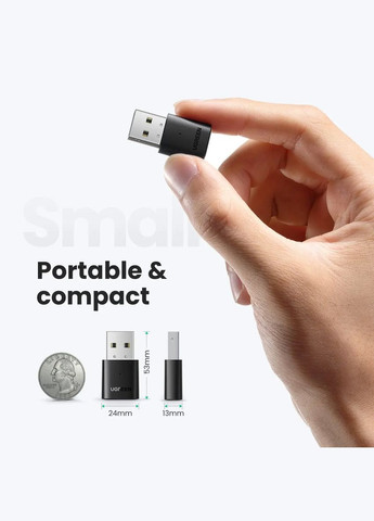 Адаптер (UGR-80889) Ugreen CM390 USB Bluetooth 5.0 Adapter (340279630)