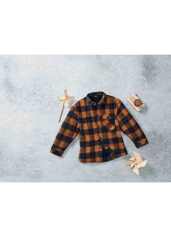 Куртка демісезонна-сорочка на плюшевій підкладці для хлопчика LIDL 411739 коричневий Lupilu (365579207)