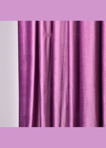 Ткань портьерная однотонная Бархат V19 сирень IDEIA (299841297)