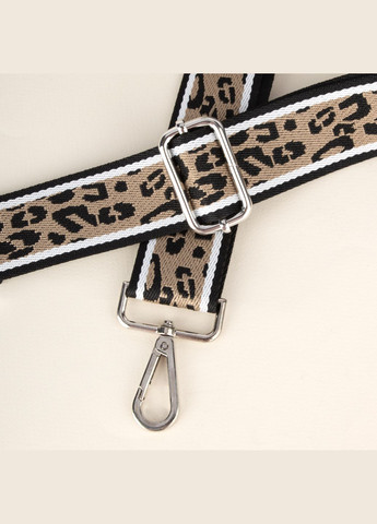 Ремень для сумки текстильный 38 мм 0578 silver с карабинами леопардовый HandyCover (325882809)