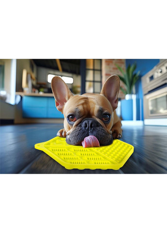 Килимок для лизання, 18,5х15,5см, жовтий Ferplast (353687835)