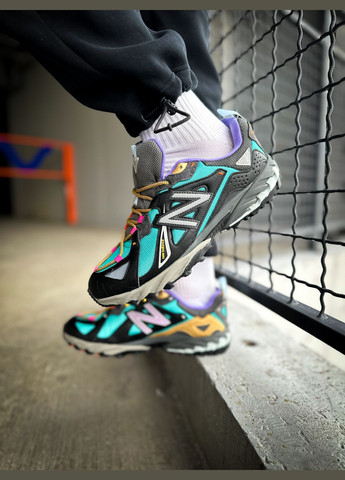 Черные всесезонные кроссовки мужские new balance 610 x bodega multicolor black blue | нью беланс 610 черные синие No Brand