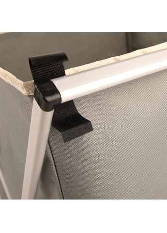 Корзина для стирки хранения белья игрушек вещей складная Х-образная конструкция оксфорд 37х37х55 см (478953-Prob) Серая Unbranded (314996007)