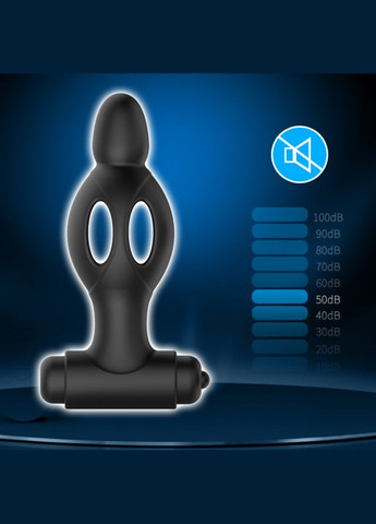 Анальний плаг з вібрацією чорного кольору "MR PLAY" LyBaile (299843832)