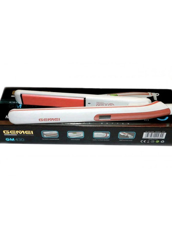 Профессиональный утюжок выпрямитель GM-430 42 Вт Щипцы стайлер с керамическим покрытием Gemei (296925600)