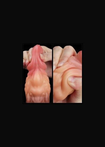 Фалоімітатор подвійної щільності- Dual-Layered Silicone Plug 7" Brown Drive Lovetoy (322185686)