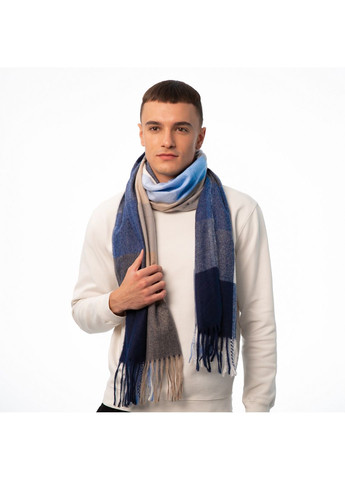 Палантин чоловічий клітинка вовна JACKSON 349-423 LuckyLOOK 349-423M (322791223)