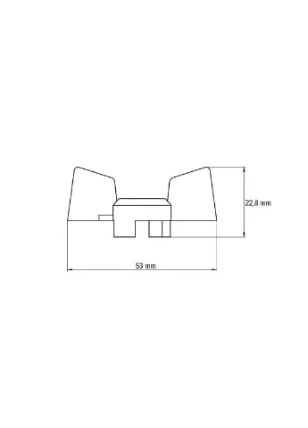 Ручка-бабочка для крана шарового 1/2'' алюминиевая ( ) () KOER KR4739 (386160997)
