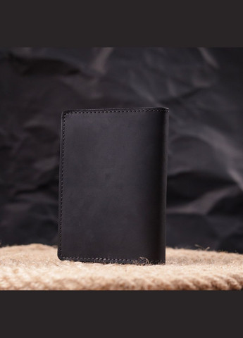 Обложка из винтажной кожи на военный билет Слава ЗСУ 16750 Черная Grande Pelle (331911313)