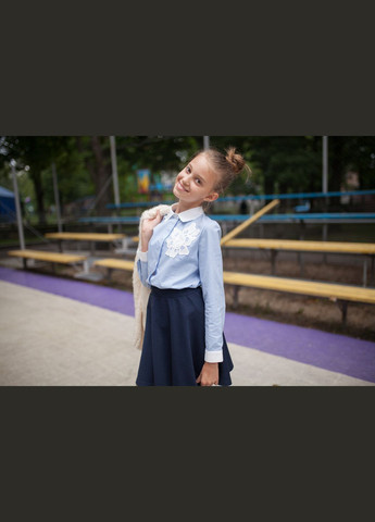 Голубая блузка Світ блуз демисезонная