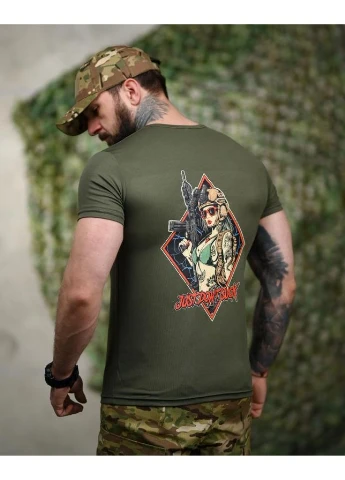 Тактическая футболка SELION Just don’t oliva ТР6218 No Brand (393646182)