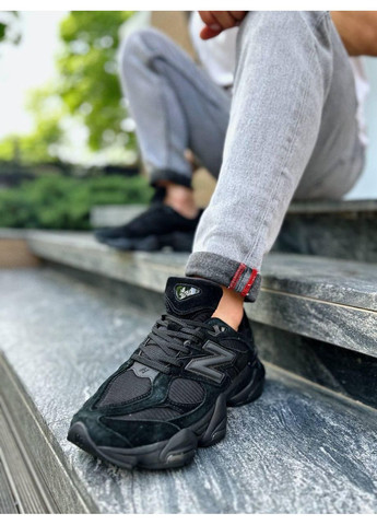 Черные зимние кроссовки мужские new balance 9060 mono black нью беланс 9060 No Brand