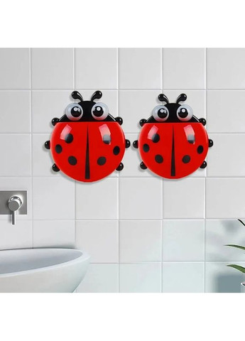 Тримач для зубних щіток настінний Сонечко Black/Red No Brand (366303599)