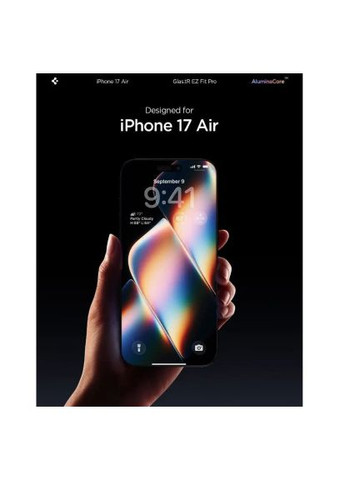 Скло захисне (AGL09870) Spigen Glas.tR EZ Fit Pro HD iPhone 17 Air (367032826)