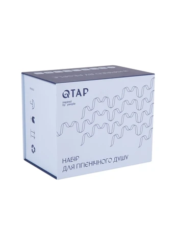 Набор для гігієнічного душу Inspai-Varius округлий QTINSVARCRMV00440001 Chrome Qtap V00440001 (391122756)