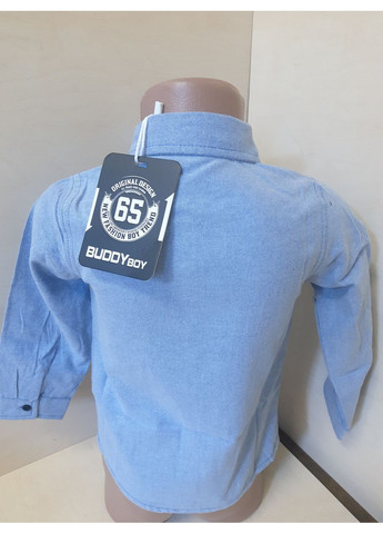 Сорочка для хлопчика сіра бавовняна однотонна розмір 104 110 116 No Brand (368999078)