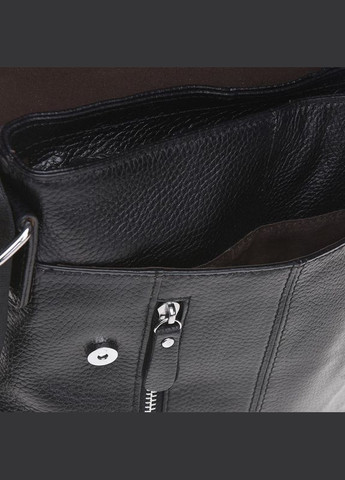 Мужская кожаная сумка K15103-black Borsa Leather (322190037)