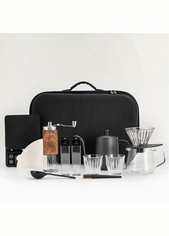 Подарочный дорожный набор для приготовления фильтр – кофе/заварник чайник кофемолка чашка фильтр пакеты веса Tomas (333337273)