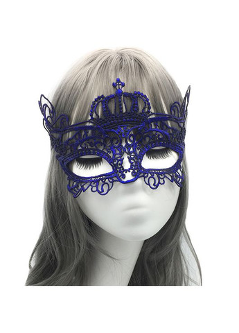 Венеціанська маскарадна маска для обличчя one size синій Jannet Маска (317420996)
