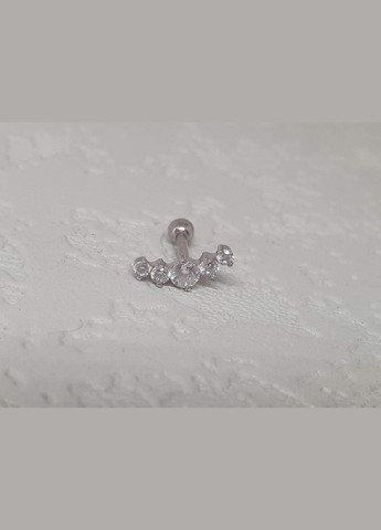 Серебряная серьга для пирсинга хеликса. 40001ШТ Ірій (289478548)