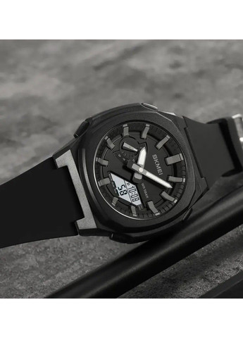 Часы мужские наручные 2091 (Черный с серым) Skmei (314483983)