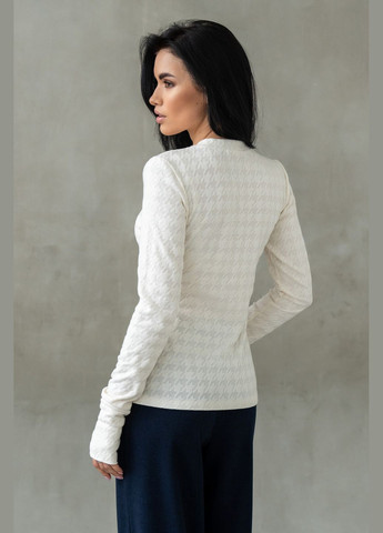 Молочный свитшот ри мари бейс жаккард кф 0124 RiMari (351391018)