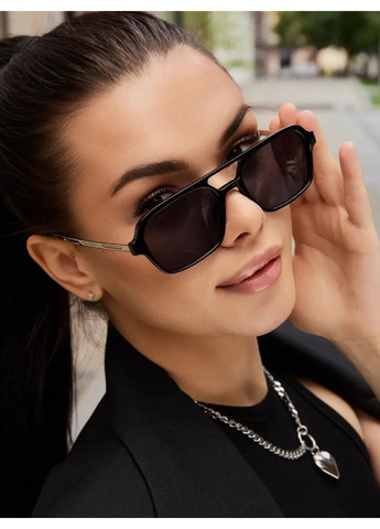 Окуляри сонцезахисні авіатор Light чорні No Brand (325877147)