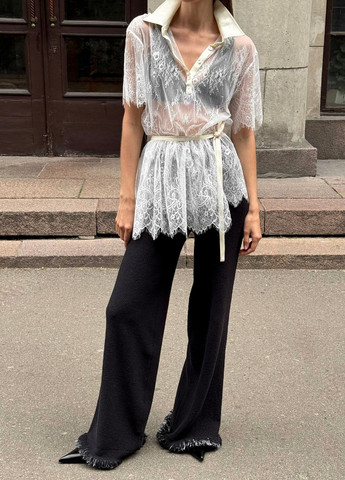 Брюки в'язані букле чорні irAro (341283591)