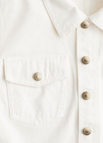 Комбинезон H&M однотонный белый денил