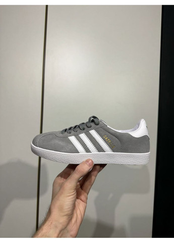 Сірі Осінні кросівки чоловічі adidas gazelle grey адідас газель No Brand