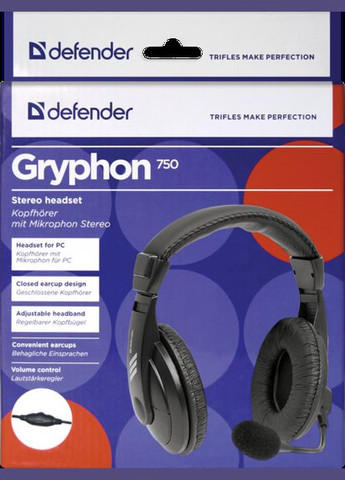 Гарнітура Gryphon HN750 Black (63750) Defender (278366592)