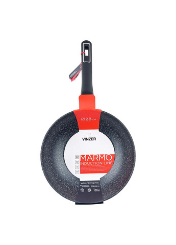 Сковорода Вок (Wok) з антипригарним покриттям Marmo induction line 28 см (50418) Vinzer (334005585)