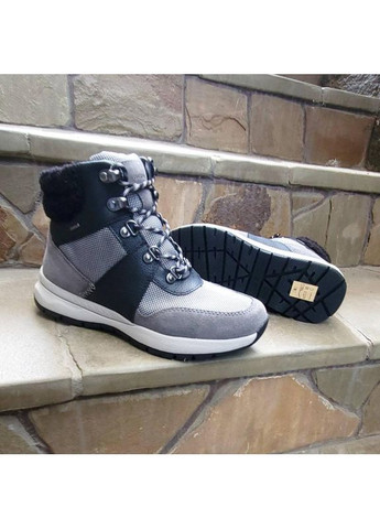Сірі утеплена модель черевики braies abx Geox
