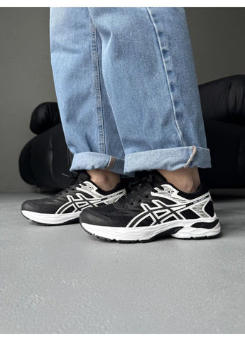 КРОСІВКИ ЖІНОЧІ ASICS GEL-FLUX BLACK / WHITE АСІКС ГЕЛЬ ФЛЮКС No Brand чорні демісезони (367169483)