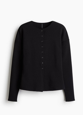 Черный демисезонный кардиган H&M