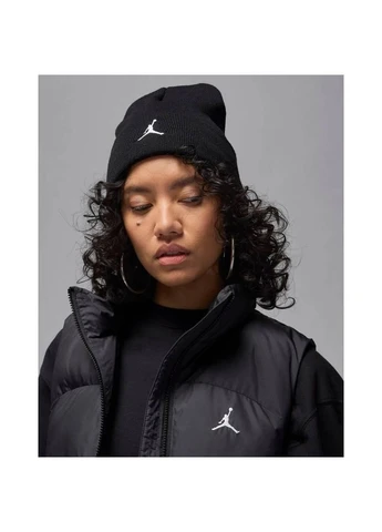 Шапка черная HJ3224-010 Nike JORDAN PEAK SATIN LINED BEANIE (402771179)