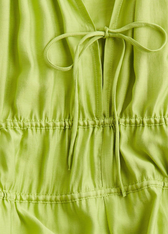 Салатовое кэжуал платье H&M однотонное