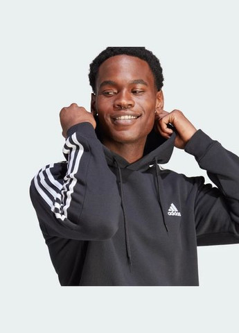 Чорний спортивний костюм essentials fleece 3-stripes adidas